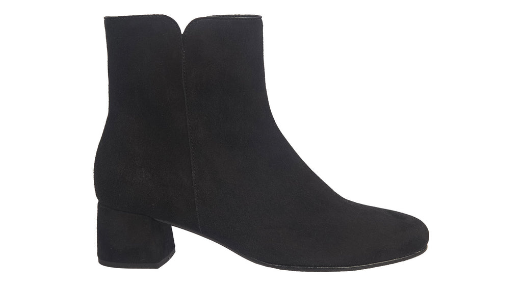 Gabor women's boots in black suede with heel