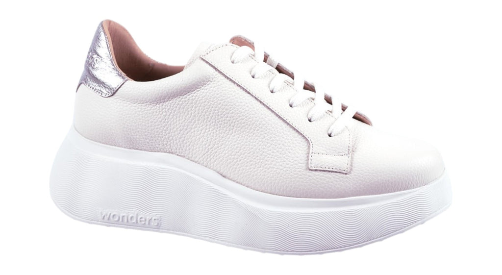 Wonders White leather trainers